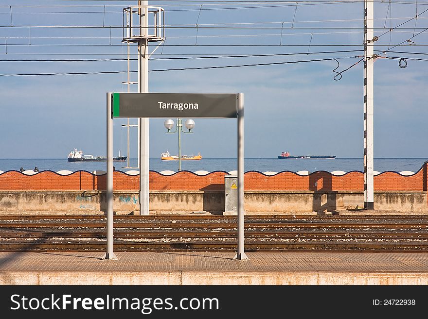 The railway station of Tarragona