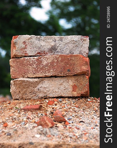 Three Used Bricks