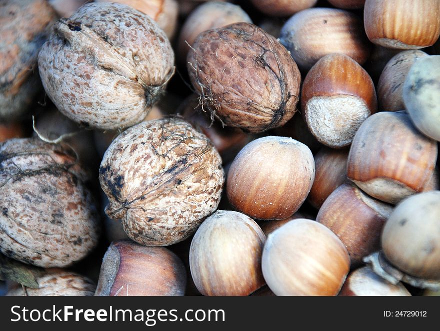 Walnuts And Hazelnuts