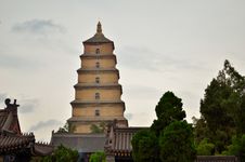 Big Wild Goose Pagoda Stock Photos