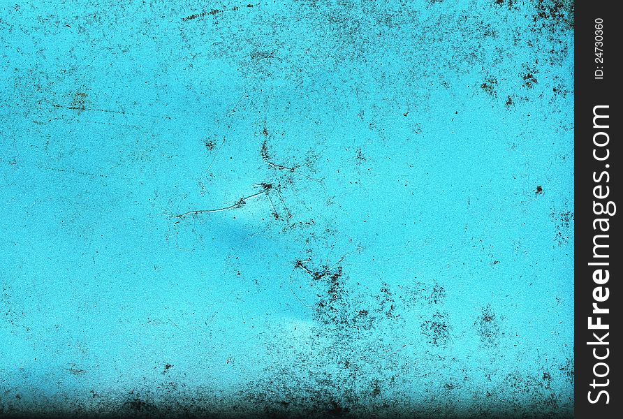 Pattern of blue rusty metal texture background