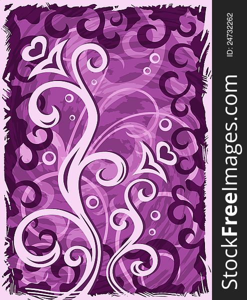 Abstract grunge violet vector background illustration. Abstract grunge violet vector background illustration.