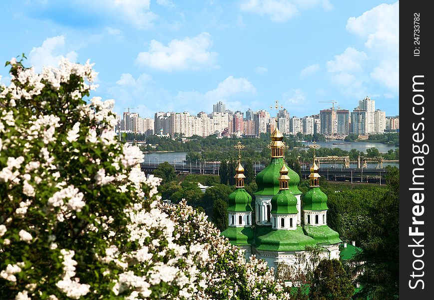 Urban city view. Ukraine, Kiev city