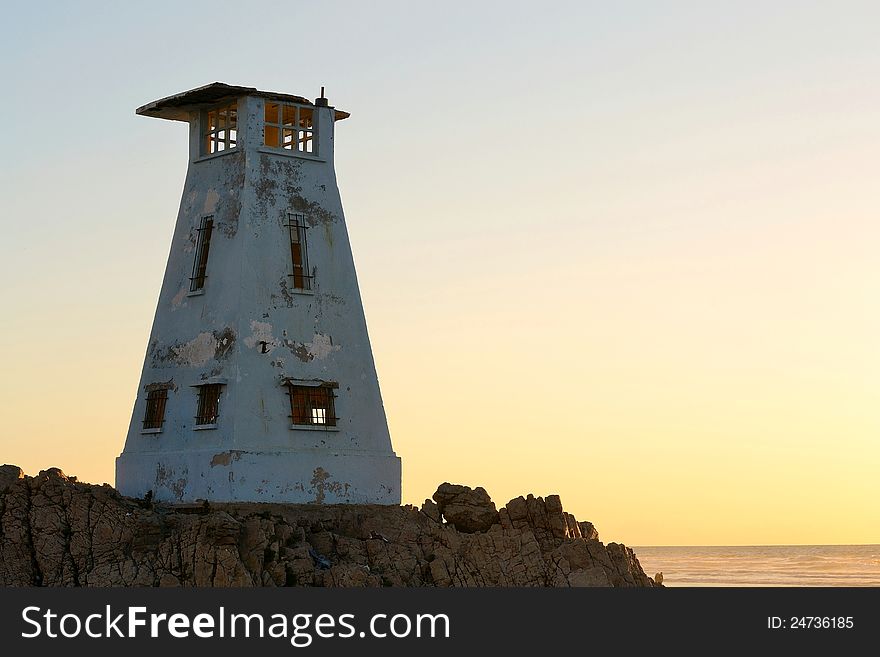 Old lighthouse at sunset Casablanca - Morocco