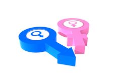 3D Render Of Sex Symbol Stock Image