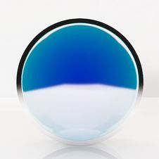 3d Blank Abstract Blue Button Royalty Free Stock Photo