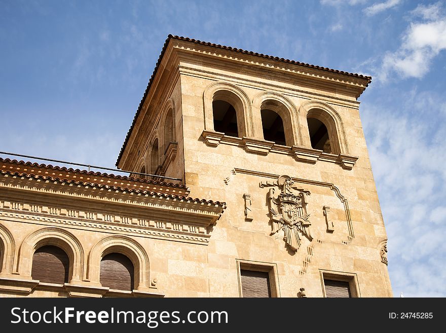 Building of old bank of Spain in Salamanca (Spain). Building of old bank of Spain in Salamanca (Spain)