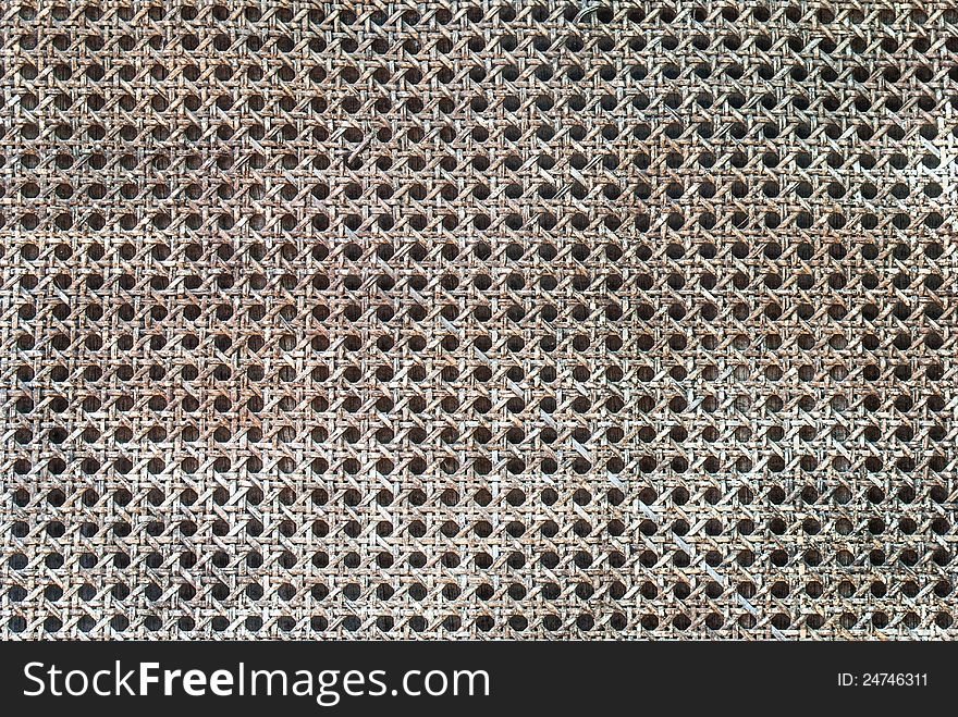 Old handicraft weave texture natural wicker