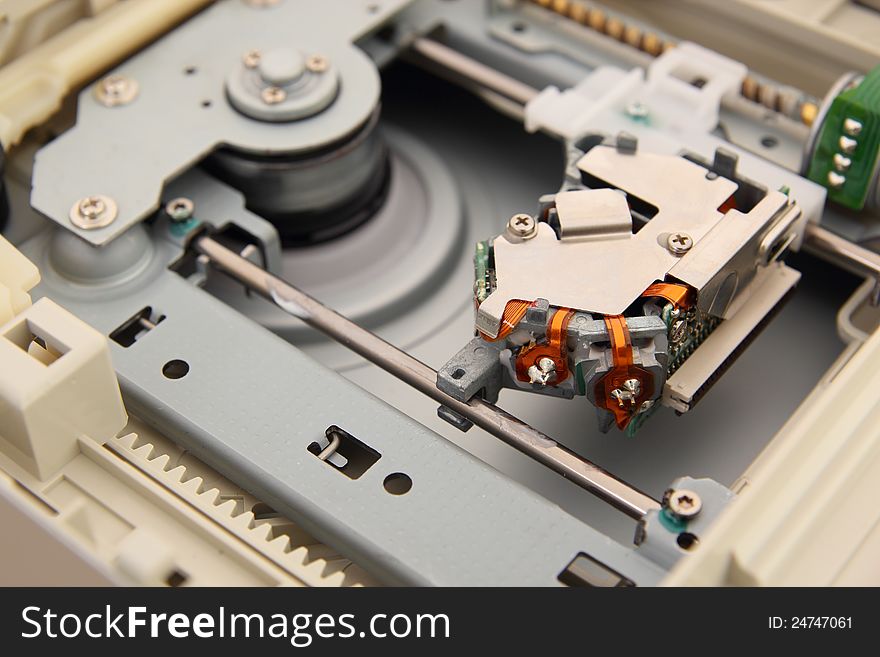 Inside of DVD drive