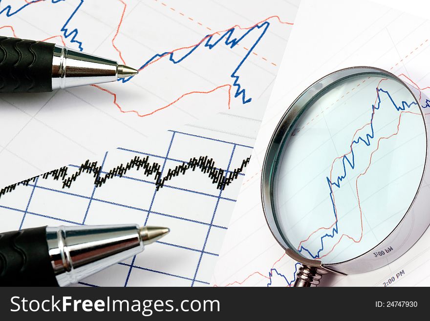 Background of analyzing different business graphic. Background of analyzing different business graphic