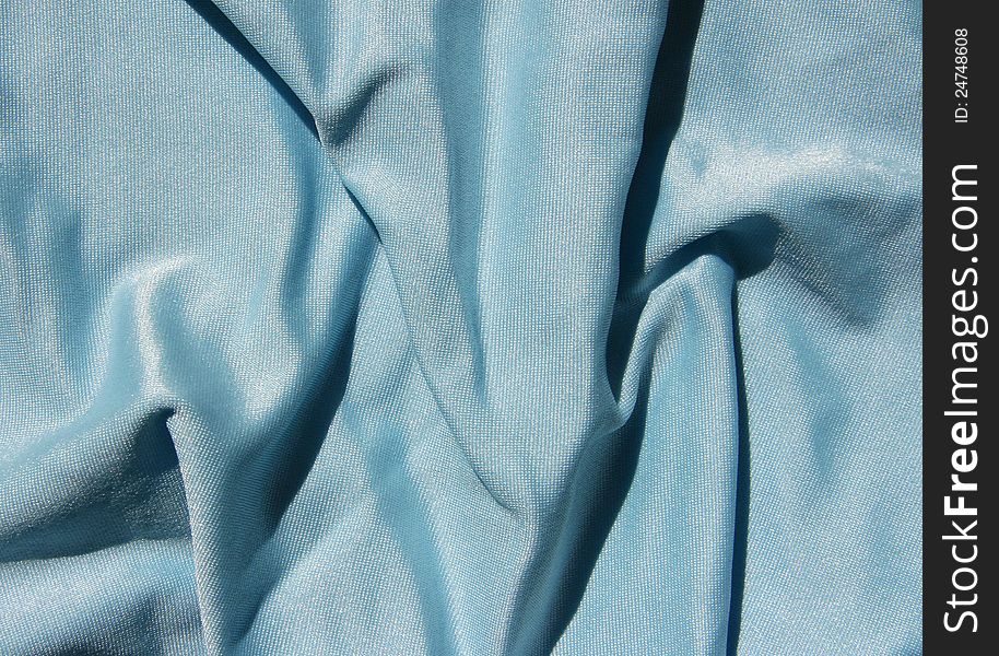 Blue cloth (synthetics, crumpled silk). Blue cloth (synthetics, crumpled silk)