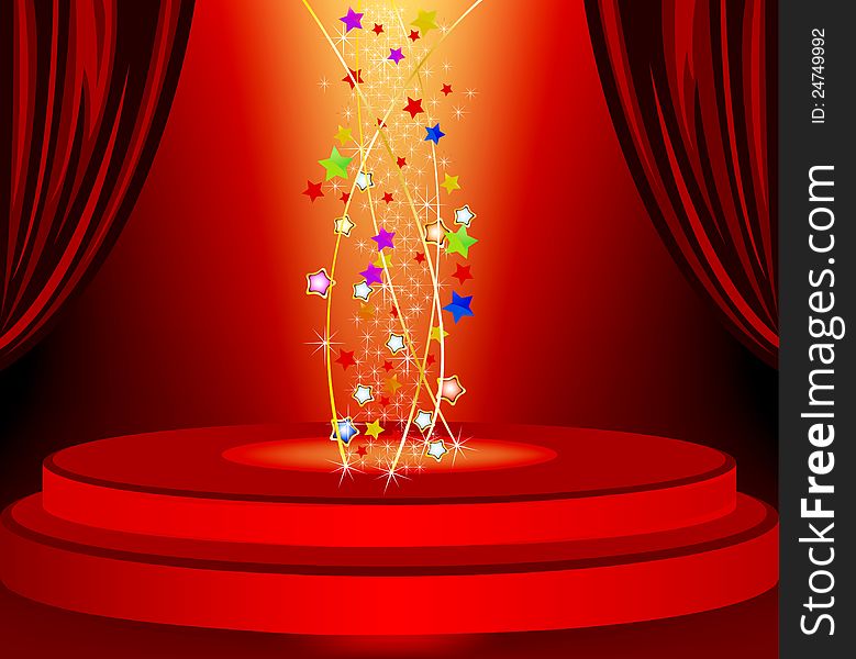 Red Curtains And Red Marquee Background - Free Stock Images & Photos -  24749992 