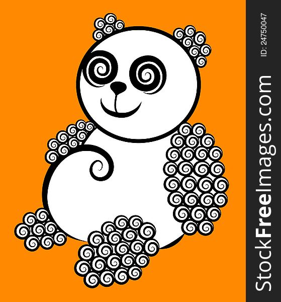 Panda Curl Decorative