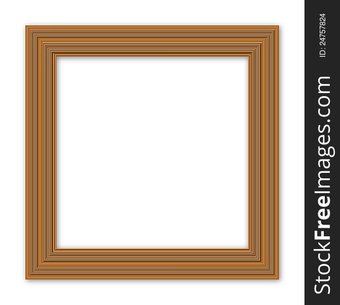 Antique picture frames - Wooden. isolated. Antique picture frames - Wooden. isolated