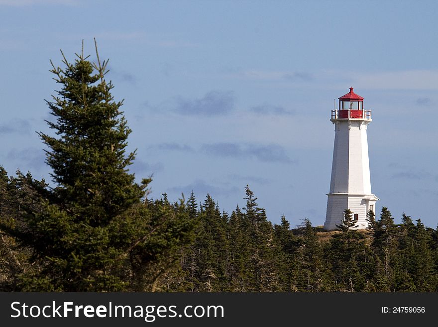 Forest and lighthouse of nova scotia. Forest and lighthouse of nova scotia