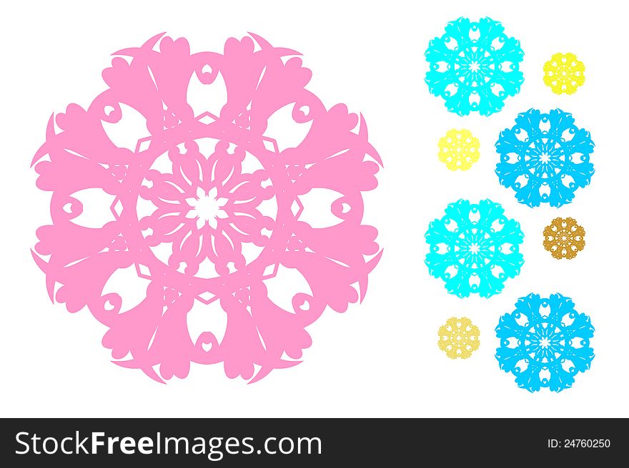 Circle ornament for background or print. Circle ornament for background or print