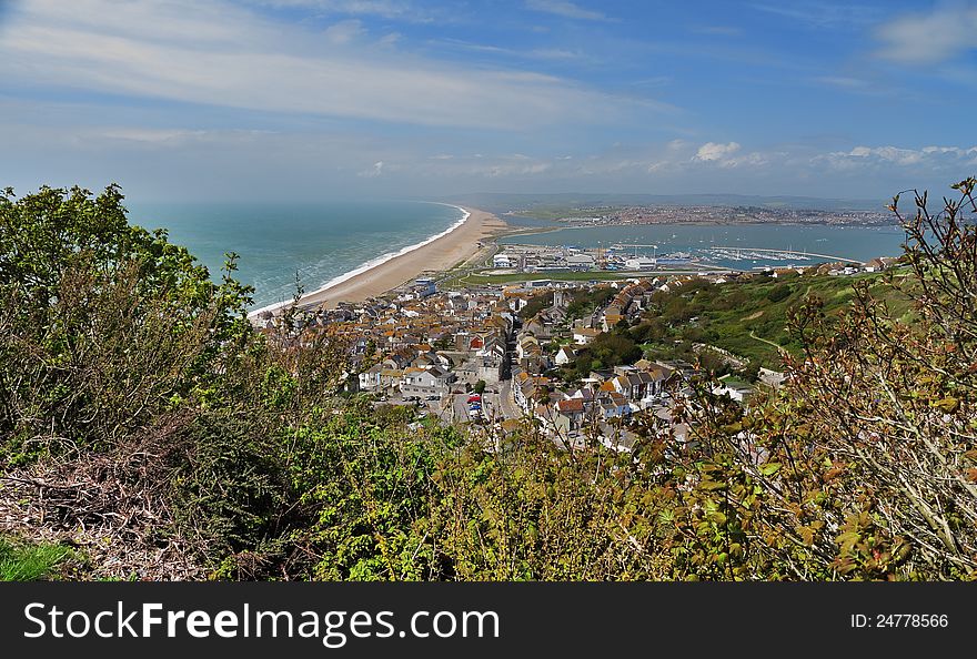 Portland Town and Harbor in England