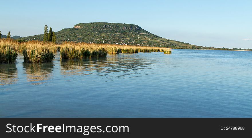 Beautiful landscape of the Lake Balaton