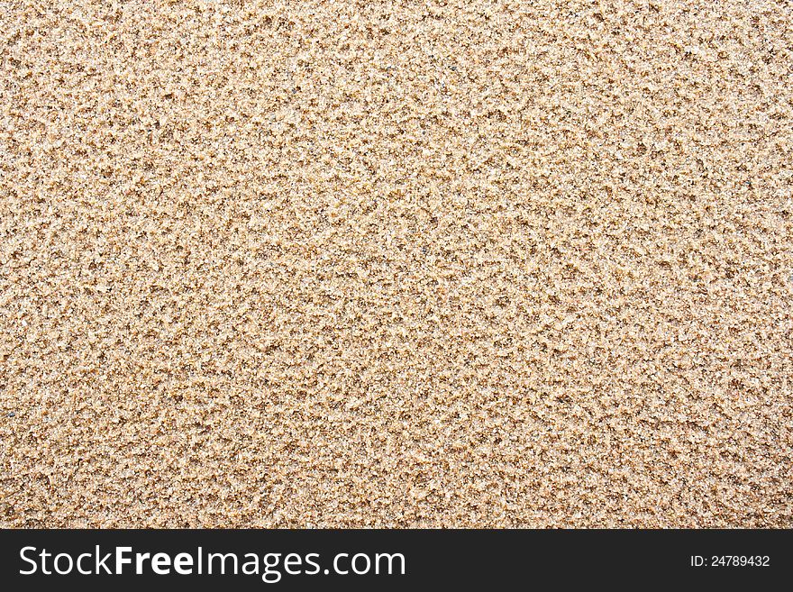 Background of sand on the beach