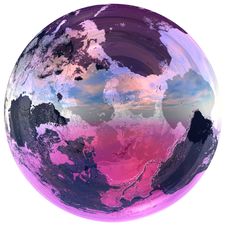 Glass Ball Contains The Earth Stock Photography Glass Ball Contains The Earth Stock Photography