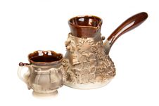 Coffe Cup And Coffe Pot Stock Images Coffe Cup And Coffe Pot Stock Images
