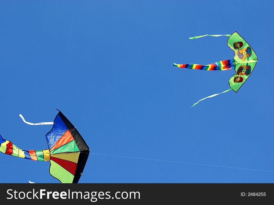 Colorful Kites Flying