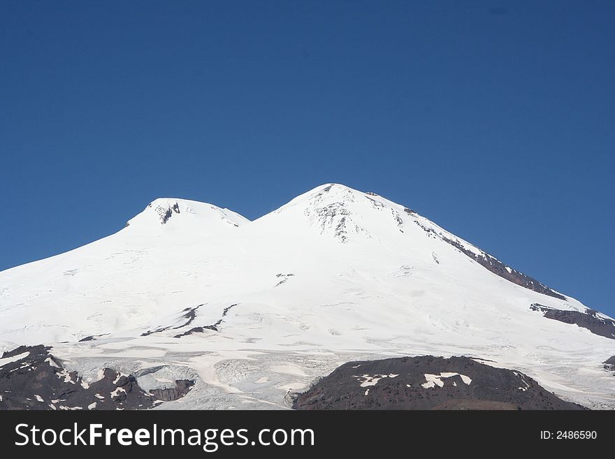 Mountian the elbrus in Russia