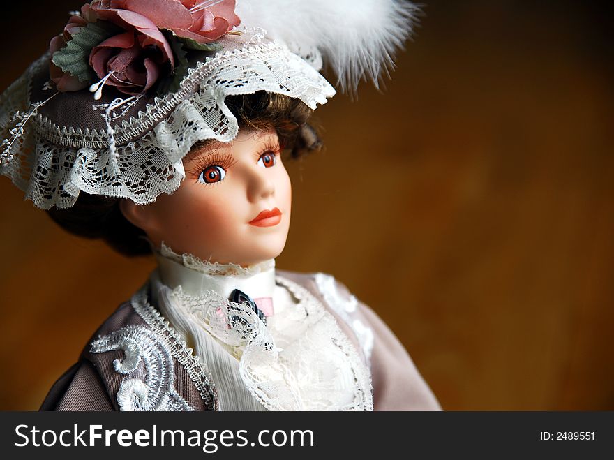 Elegant Doll Closeup