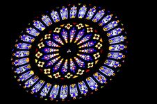 Rose Stained Window Royalty Free Stock Photos
