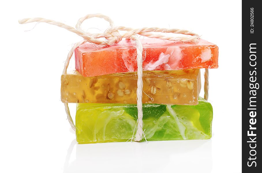 Colorful natural soap