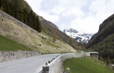Road To The Mountains - RAW Format Royalty Free Stock Photography Road To The Mountains - RAW Format Royalty Free Stock Photography