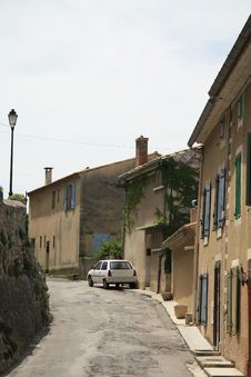 Village Street In The Provence Stock Image Village Street In The Provence Stock Image