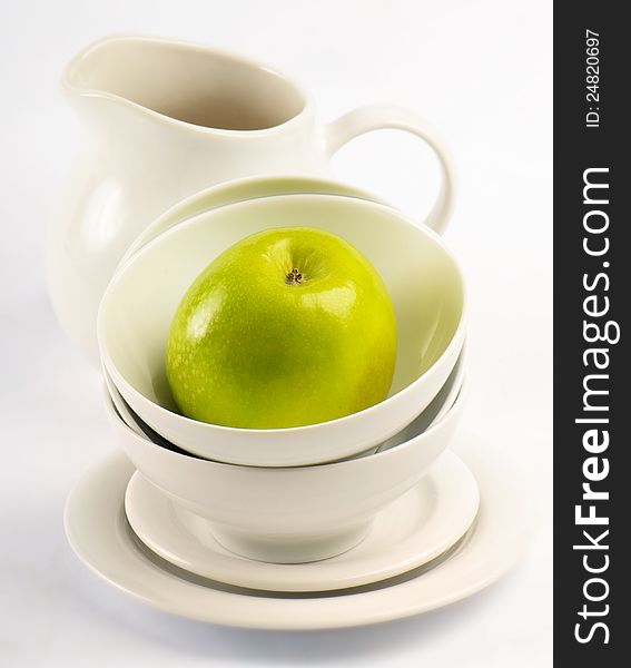 Healthy food - green apple