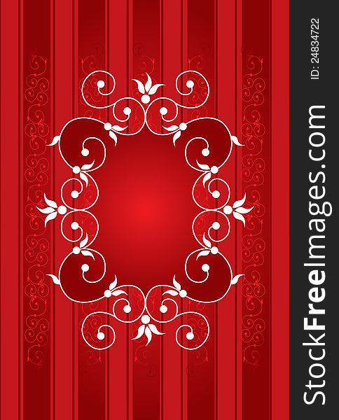 Floral designs with red background