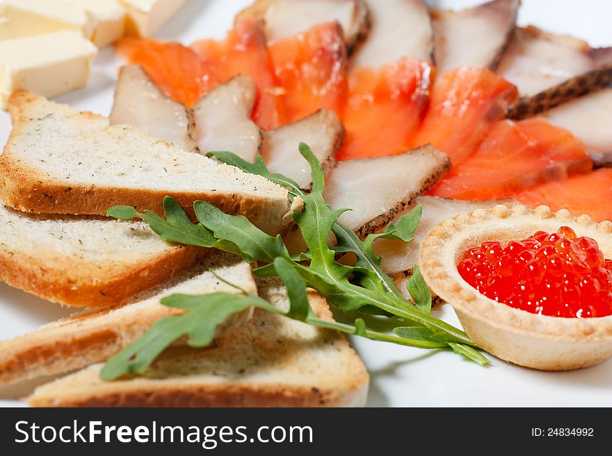 Assorted Fish, Salmon, Salmon Roe