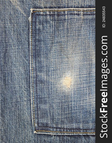 Texture of Blue jeans with seam. Texture of Blue jeans with seam