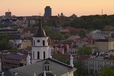 View Of Vilnius Old Town, Lithuania Stock Photo