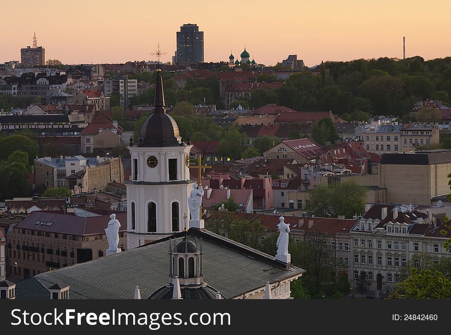 View of Vilnius old town, Lithuania