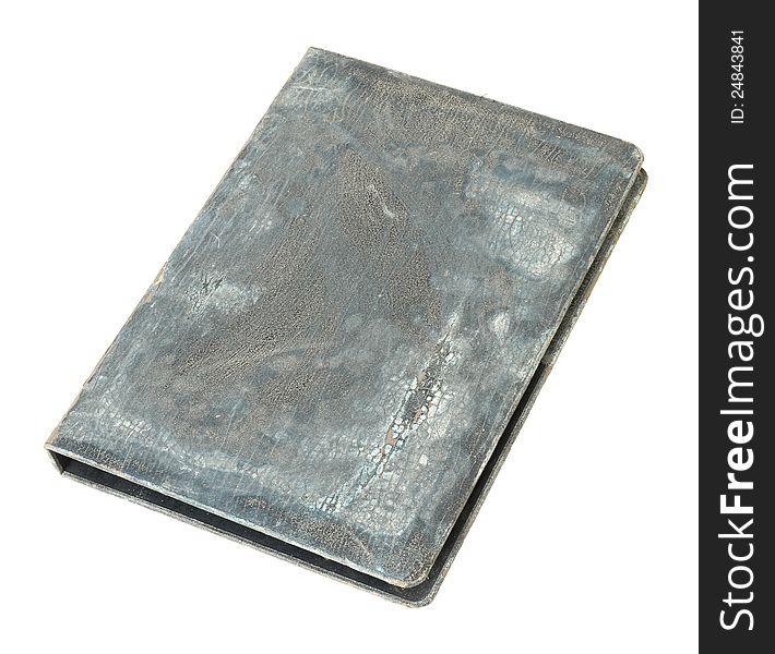 Old and dirty file folder isolated on white background. Old and dirty file folder isolated on white background