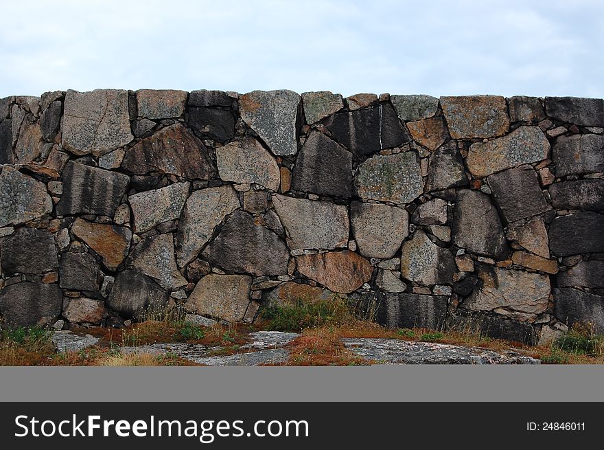 Granite Boulders With Sky