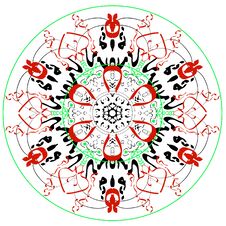 Mandala. Decorate The Drawing. Pattern Design. Royalty Free Stock Photos