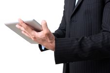 Working On Digital Tablet Royalty Free Stock Photos Working On Digital Tablet Royalty Free Stock Photos