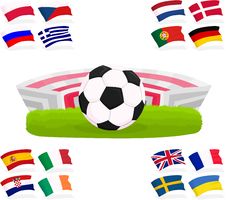 Football Set 02 Stock Photos Football Set 02 Stock Photos