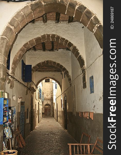 Arched Walkway In Essaouira