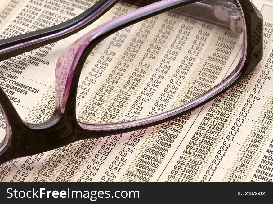 Analyzing the stock market with reading glasses