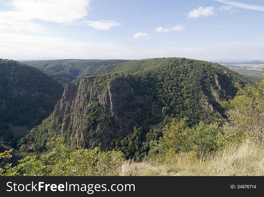 Mountains near the city of Thale. Mountains near the city of Thale