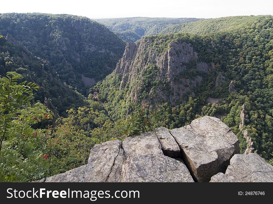 Mountains near the city of Thale. Mountains near the city of Thale