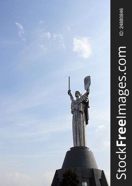 The Motherland monumental statue in Museum of the Great Patriotic War,. The Motherland monumental statue in Museum of the Great Patriotic War,