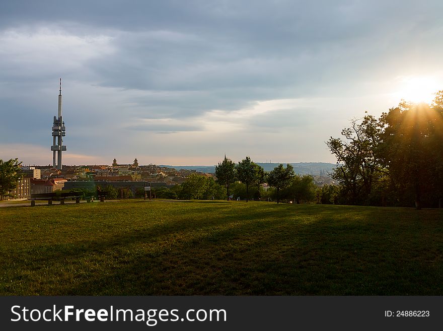 Sunset Over Prague