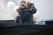 Kilauea Caldera Smoking, Big Island, Hawaii Stock Photography Kilauea Caldera Smoking, Big Island, Hawaii Stock Photography